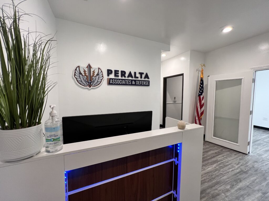 An interior view of Peralta Associate and Defense’s headquarters