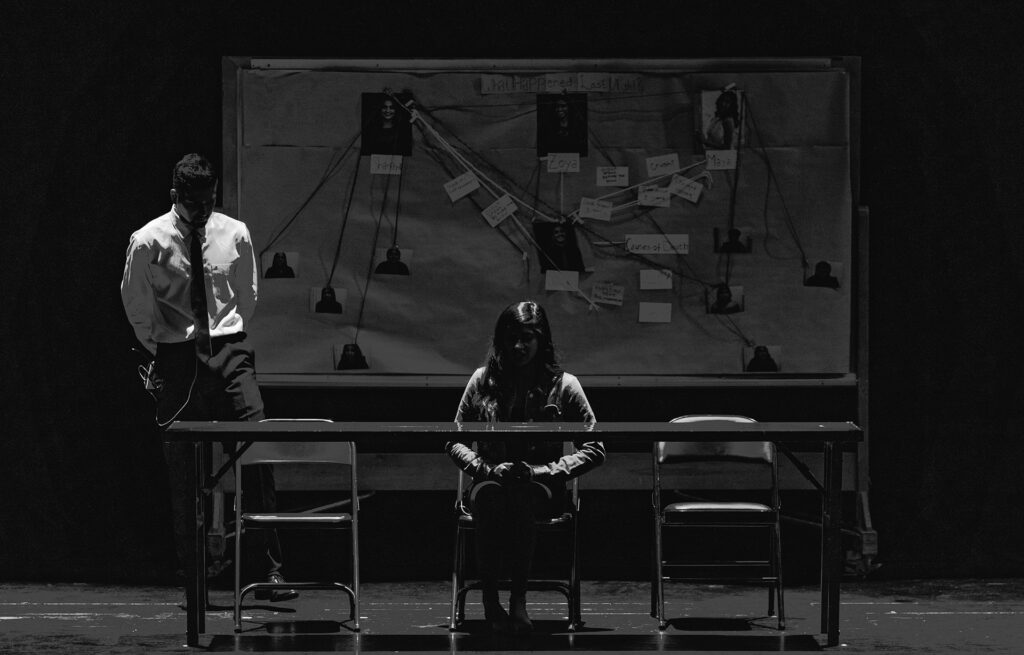 undercover-operations A person conducting undercover operations and speaking to a witness