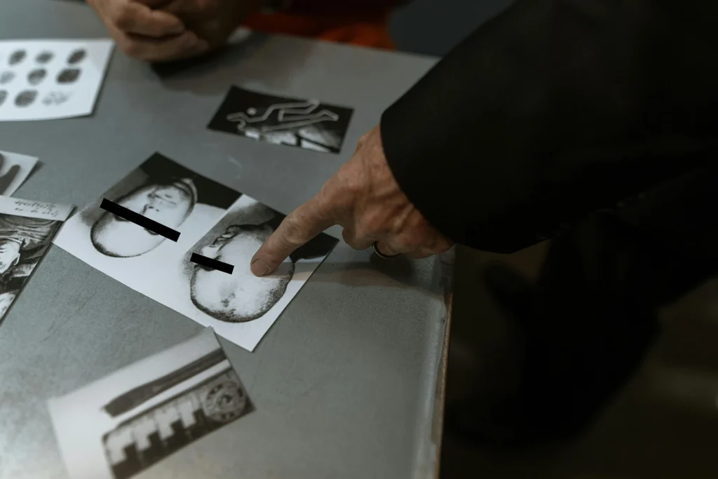 legal-investigation Evidence on a table used in a legal investigation
