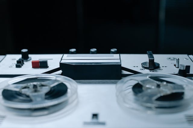 Audio equipment playing sounds obtained from bug sweep services