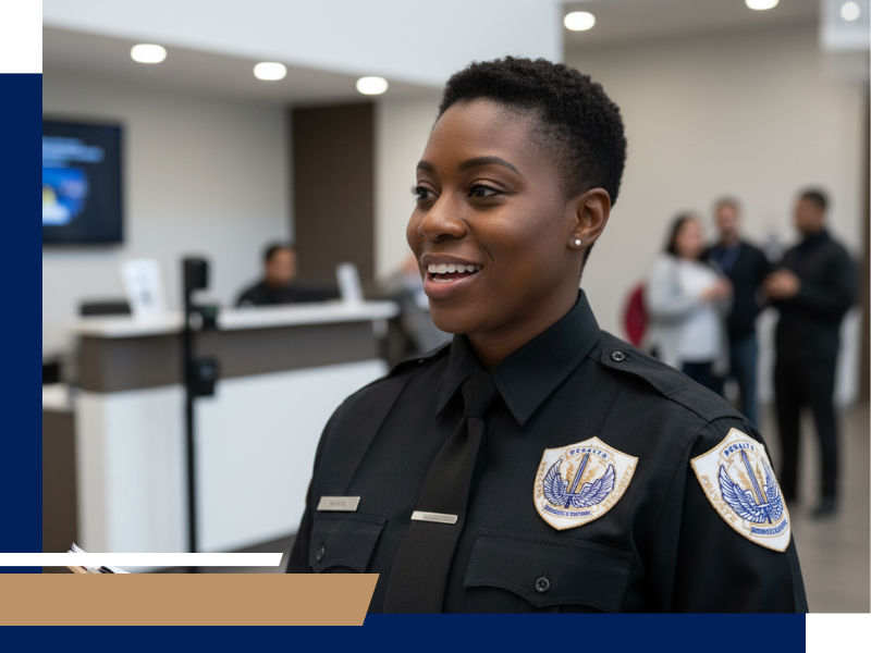 Fresno, CA - 1 Female security guard